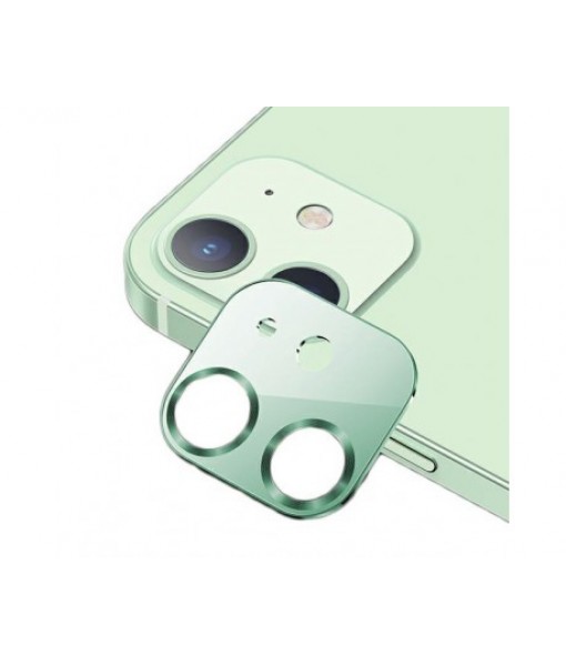 Protectie Camera Usams Metal si Sticla Securizata Pentru iPhone 12 mini Verde